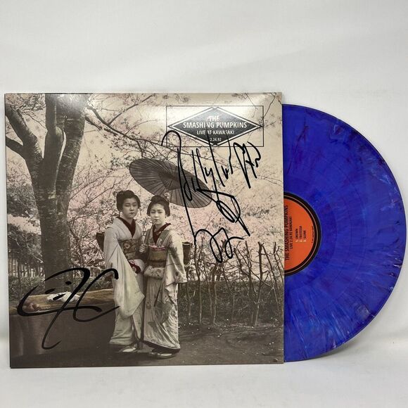 The Smashing Pumpkins Live‎ At Kawasaki 2.24.92 2LP Signed By Billy & Jimmy - Picture 1 of 10